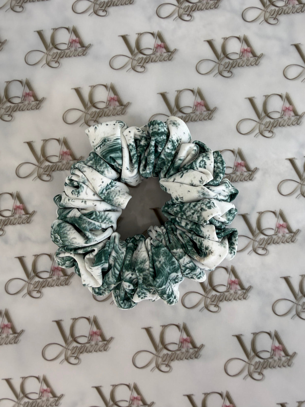 Autumn evergreen scrunchie