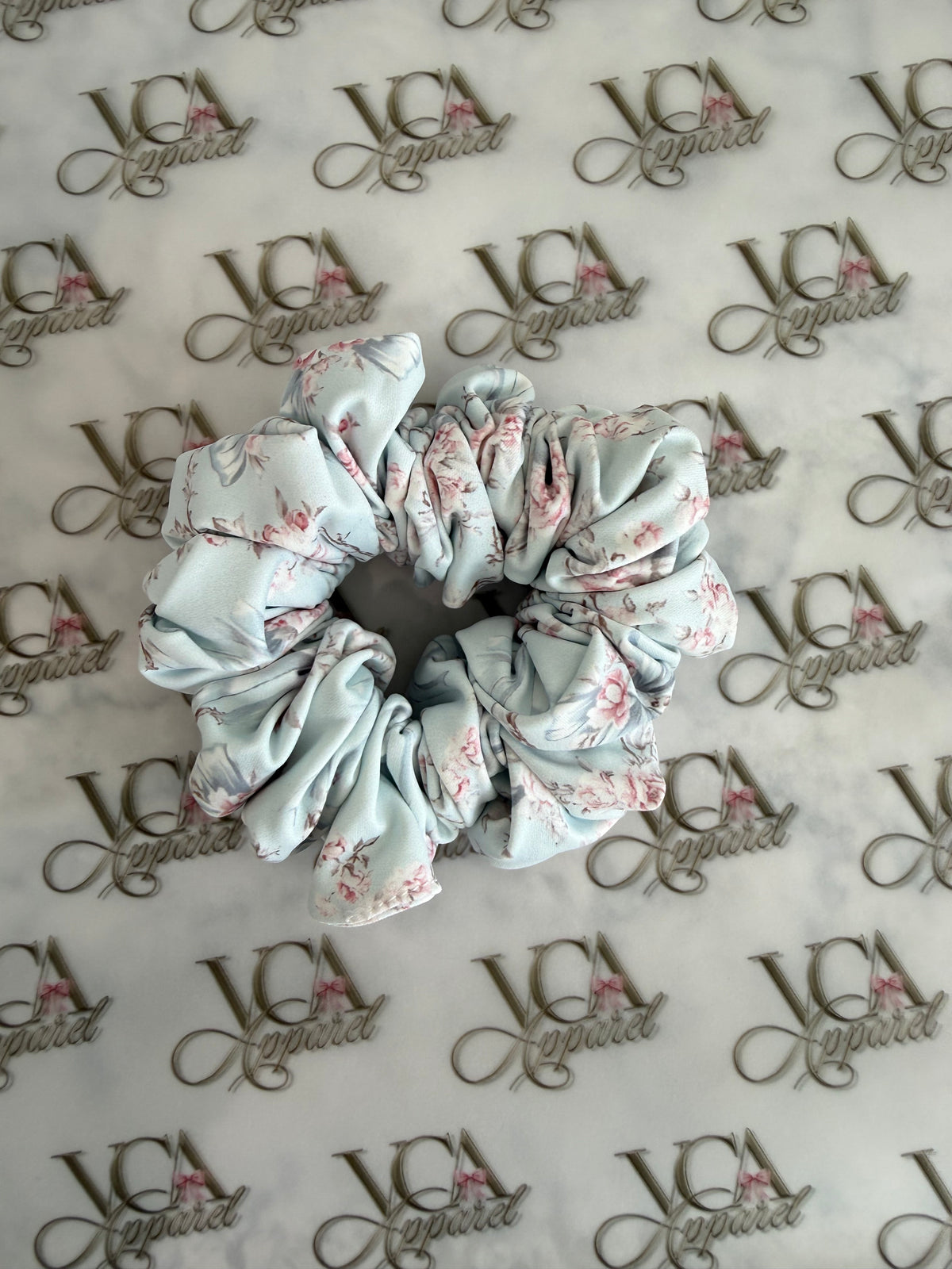 Whispering rose scrunchie