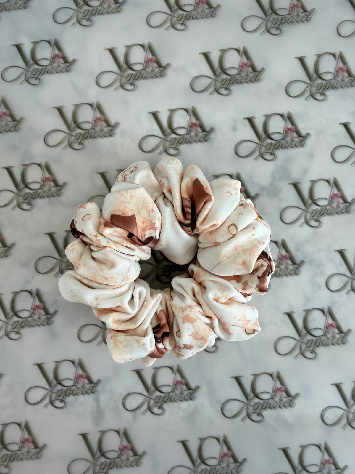 Cocoa rose scrunchie